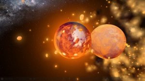 ТЕЙЯ ПО КАСАТЕЛЬНОЙ СТОЛКНУЛАСЬ С ЗЕМЛЕЙ | Universe Sandbox