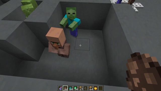 Minecraft: Villager to Zombie Transformation, "Easy" is Impossible! Difficulty Setting Effects смотреть онлайн