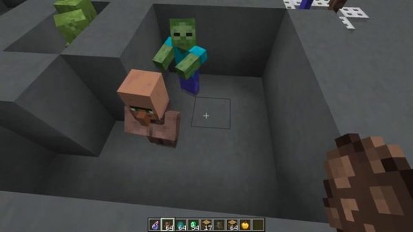 Minecraft: Villager to Zombie Transformation, "Easy" is Impossible! Difficulty Setting Effects