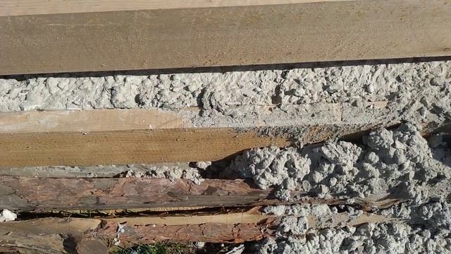 обзор фундамента и первого ряда бруса, привезли брус на участок до окон 5 рядов смотреть онлайн