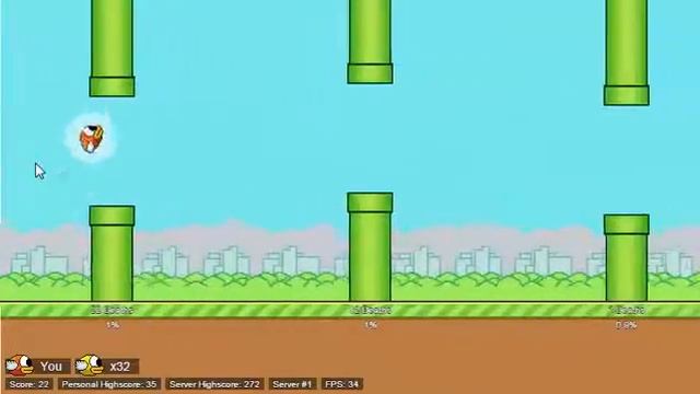Flappy Birds MMO - High Score! смотреть онлайн