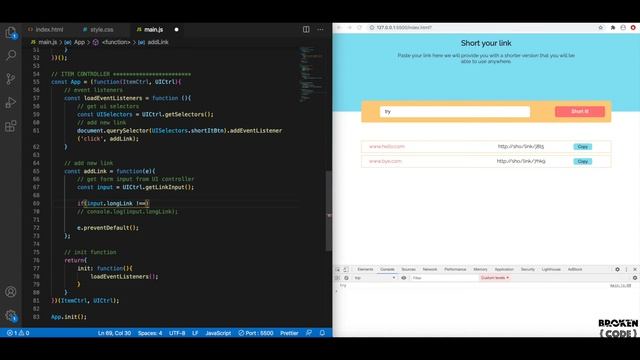 JavaScript Project: Link Shortener смотреть онлайн