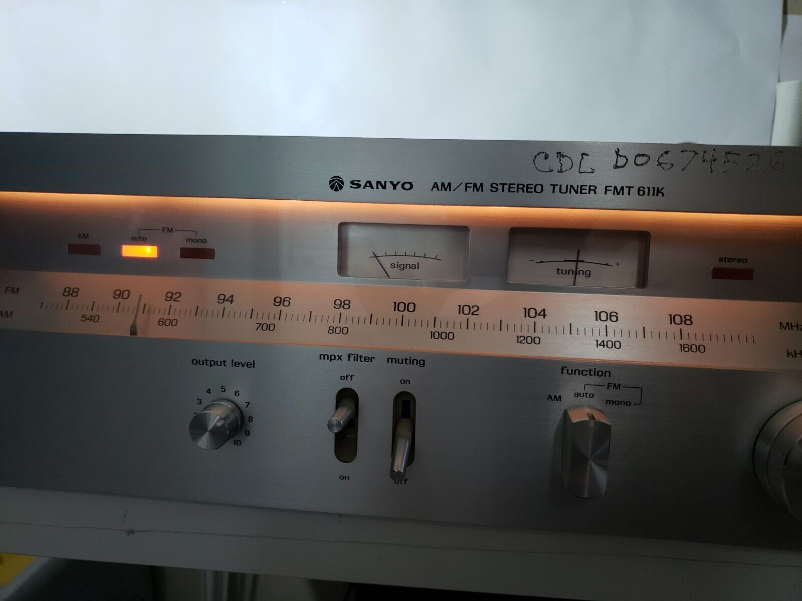 SANYO FMT 611K Vintage AM-FM Tuner Stereo- Mono-ЯПОНИЯ -1970 ГОД