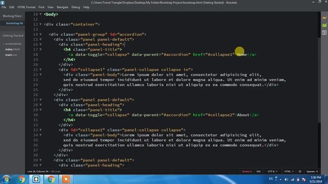 How to Create an Accordion in Bootstrap 4 Hindi смотреть онлайн