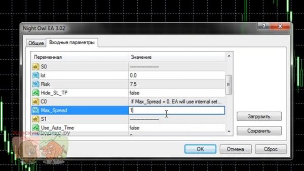 Night Owl. Применение советника Night Owl