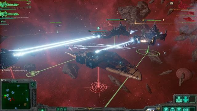 Battlefleet Gothic Armada - SM Battle Barges vs Tau Skirmish Gameplay смотреть онлайн