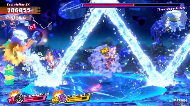 Dark Meta Knight & Flamberge vs Soul Melter EX | Kirby Star Allies ᴴᴰ смотреть онлайн