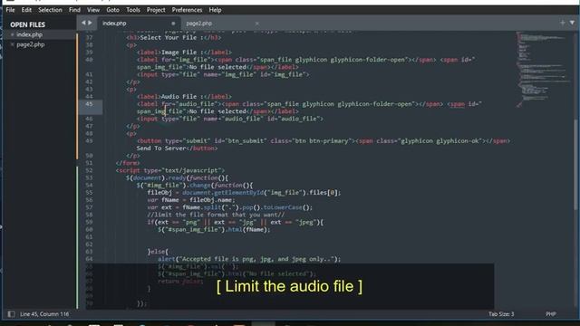 Limit / Restrict Uploading File Format With HTML Attribute Javascript And PHP Script смотреть онлайн