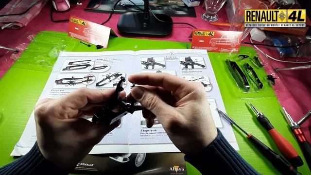 RENAULT 4L Export 1/8 N°9-10 d'Altaya comment la monter смотреть онлайн