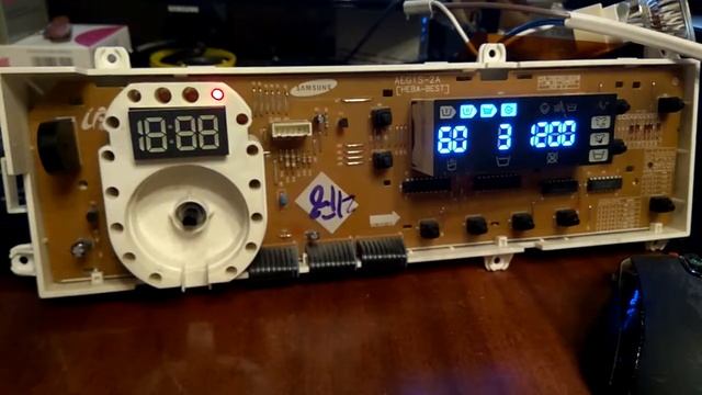 Блок управления стиральной машины Samsung WF 9592 GQR после ремонта. 2 смотреть онлайн