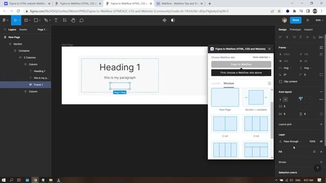 Figma to Webflow Plugin 2023 | Webflow Tutorial смотреть онлайн