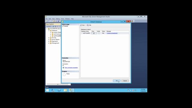 Detach SQL Databases using SQL Management Studio смотреть онлайн