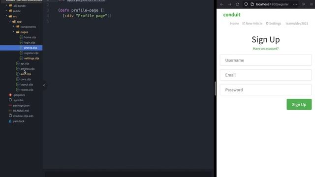 ClojureScript for React Developer - 16. Reitit Nested Routing + Profile Page смотреть онлайн