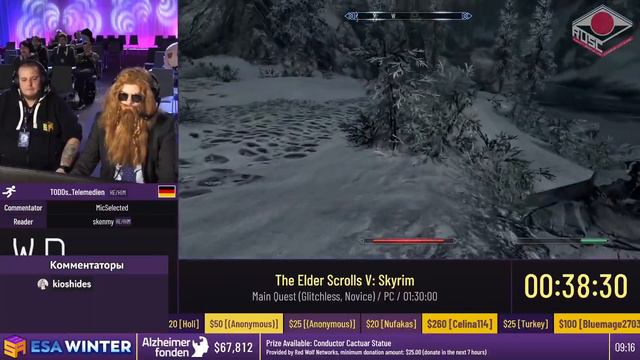 [RU] The Elder Scrolls V: Skyrim [Main Quest (Glitchless, Novice)] TODDs_Telemedien - #ESAWinter23 смотреть онлайн