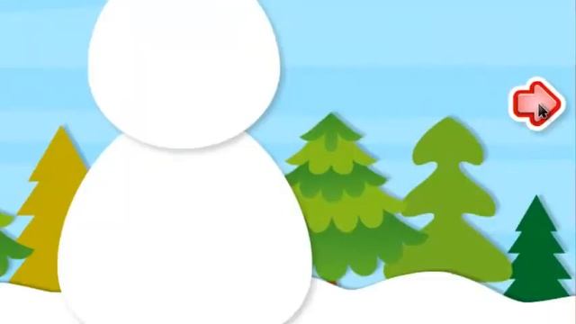 Веселый снеговик - игра для девочек смотреть онлайн