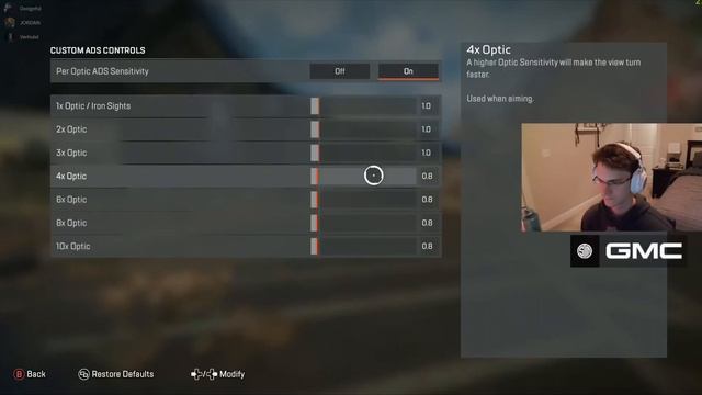 TSM Verhulst showed his controller settings Season 17 Apex Legends смотреть онлайн