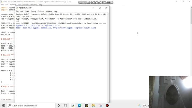 Tetris Game Dengan Bahasa Pemrograman Python (PYGAME) смотреть онлайн