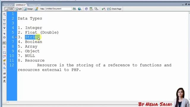 PHP : DATA TYPES #8 смотреть онлайн