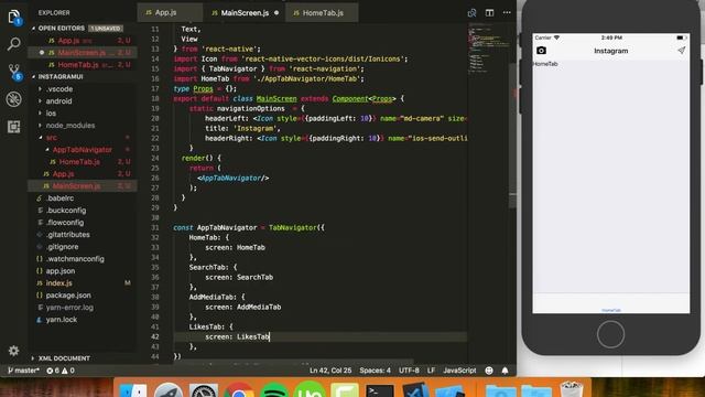 #Part2 - Instagram UI Tutorial Dengan React Native Layout (UI) Series - Menu Tab Navigator смотреть онлайн