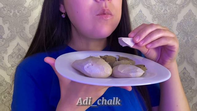 Влажная Уральская глина🫧 ASMR | CHALK | CRUNCH | МЕЛ | ГЛИНА | АСМР