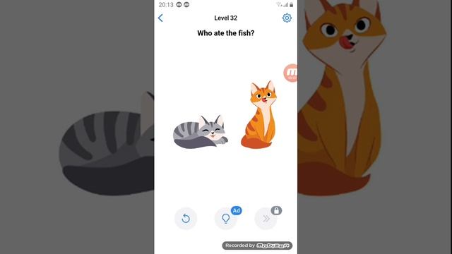 Easy game brain level 32 who ate the fish walkthrough смотреть онлайн
