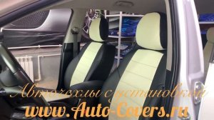 Чехлы на Киа Спортейдж 3. Установка авточехлов с прошивкой к сидениям. Чехлы из Экокожи Автопилот.