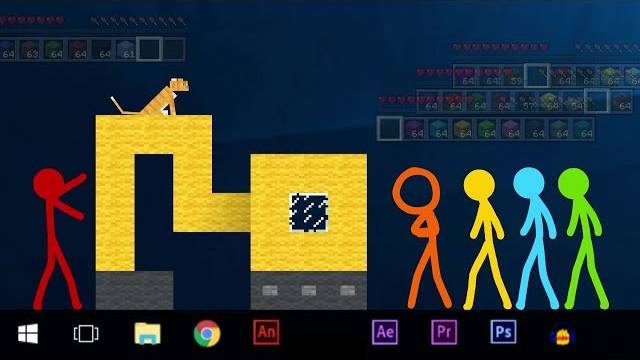 The Building Contest - Animation vs. Minecraft Shorts Ep. 2 смотреть онлайн