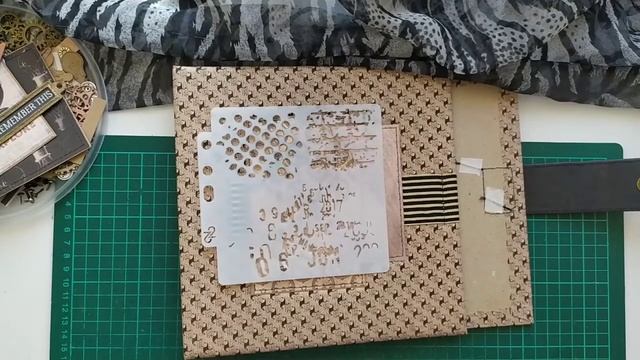 Мужской альбом из обрезков/переплет и обложка/скрапбукинг смотреть онлайн