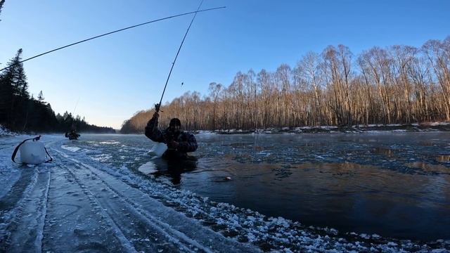 Горная рыбалка на хариуса и ленка. Ловля на мушку крупного ленка и хариуса. Рыбалка в Сибири. смотреть онлайн