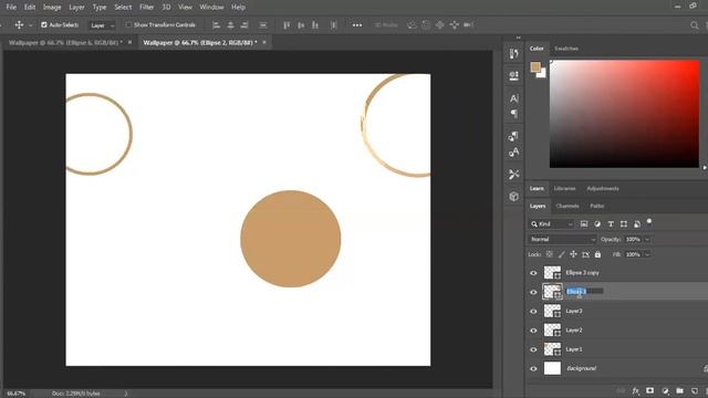 Wallpaper Design and custom shape tools|photoshop second class| learn Photoshop смотреть онлайн
