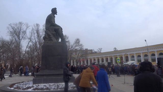 Возложение цветов к памятнику А. П. Чехова, город Таганрог смотреть онлайн
