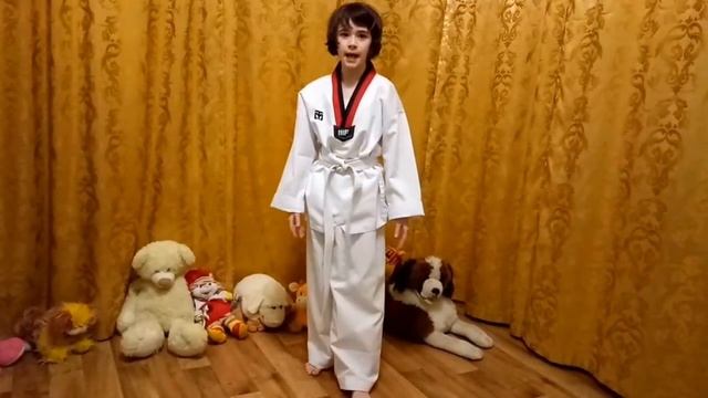Разминка тхэквондо/Warm-up Taekwondo смотреть онлайн
