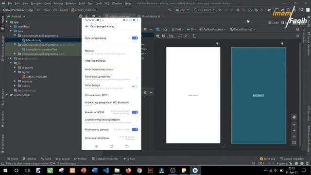 #3 Android Studio Kotlin - Running Aplikasi di Real Device смотреть онлайн