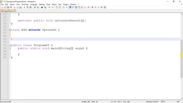 Abstract Class | Abstract Method | Java Programming | Program 58 смотреть онлайн