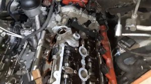 4.2 FSI BAR. Туарег/Q7.Замена фазовращателя без снятия мотора.