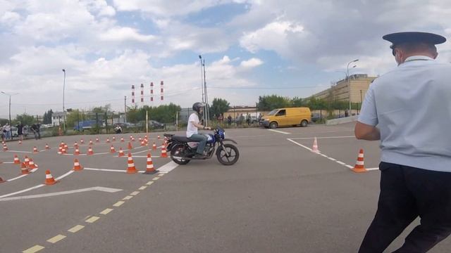 Экзамен на категорию А в Косино август 2021 смотреть онлайн