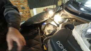 Hyundai i30 замена помпы и обгонной муфты генератора.