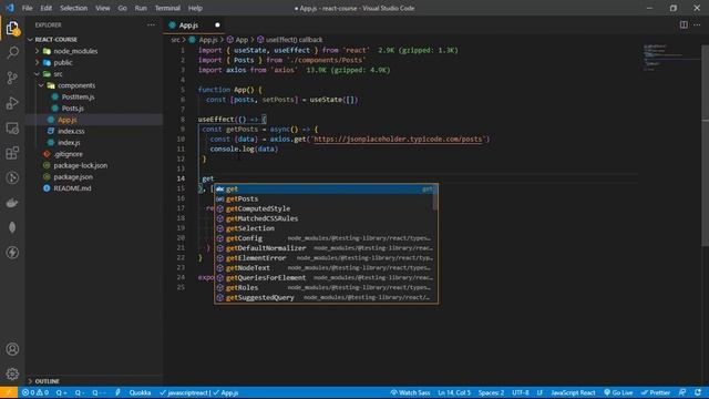React JS Somali - 14 - Fetching all posts using axios смотреть онлайн