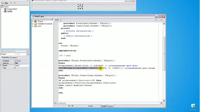 Изменение фона и цвета шкалы у компонента ProgressBar.flv смотреть онлайн