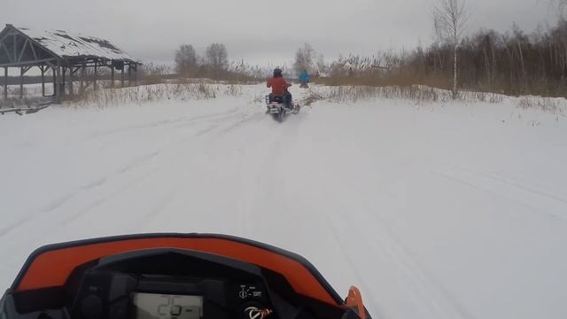 Снегоходы Polaris - 155 сил по снегу! смотреть онлайн