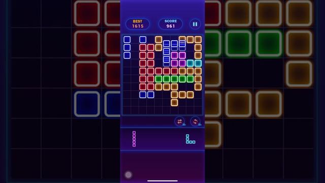 Glow Block Puzzle?Glow Themed Classic Block Puzzle #30 - Gameplay Walkthrough (iOS, Android) смотреть онлайн