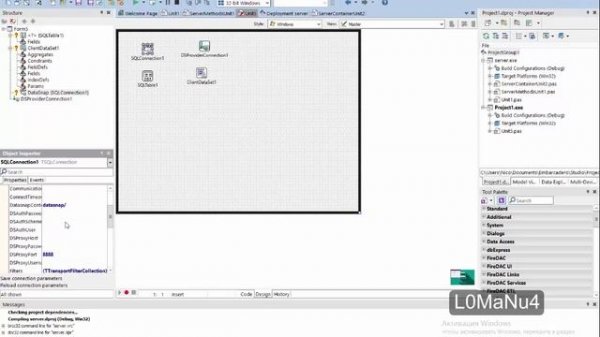 Datasnap Mysql server (#1Localhost) Embarcadero Rad Studio 10 Seattle