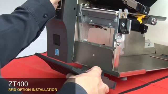 Как установить опцию RFID в принтер этикеток Zebra ZT410/ZT420 смотреть онлайн