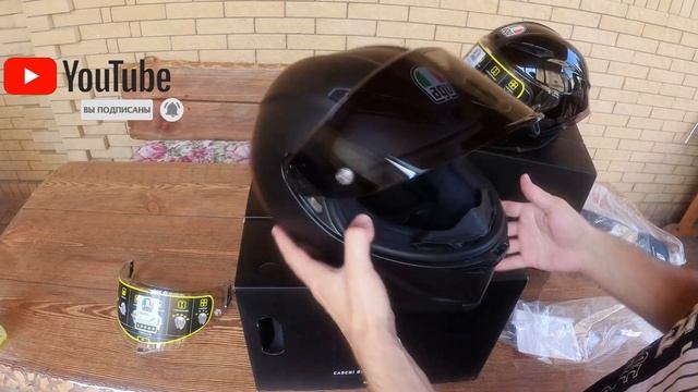 Шлем AGV Corsa R 2020, подбор размера, сравнение. смотреть онлайн