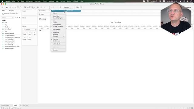 How to analyze Sea Ice Extent using an Index Chart in Tableau смотреть онлайн