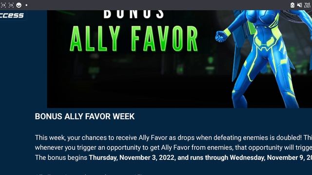DCUO BONUS ALLY FAVOR WEEK! смотреть онлайн