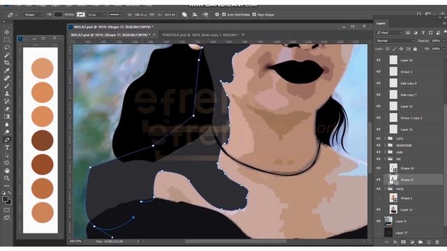 How To Create Cartoon Effect In Photoshop Tutorial One | Efrem_creativeworks| смотреть онлайн