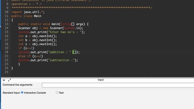basic calculator code in java смотреть онлайн