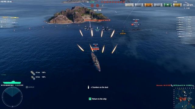 World of WarShips - Idomitable - Hotspot - Control your battle ! смотреть онлайн