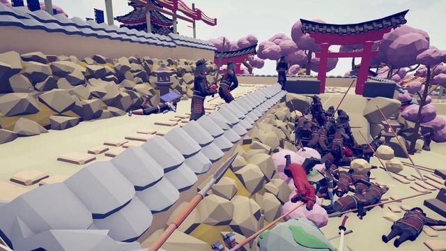 SAMURAI WAR and CASTLE DEFENSE MISSION - Totally Accurate Battle Simulator TABS смотреть онлайн